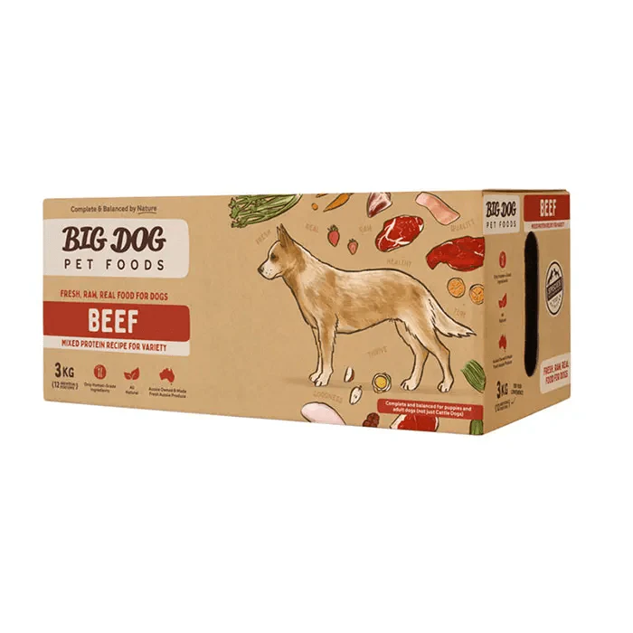 Big Dog Barf Beef Raw Dog Food 3KG - Image 3