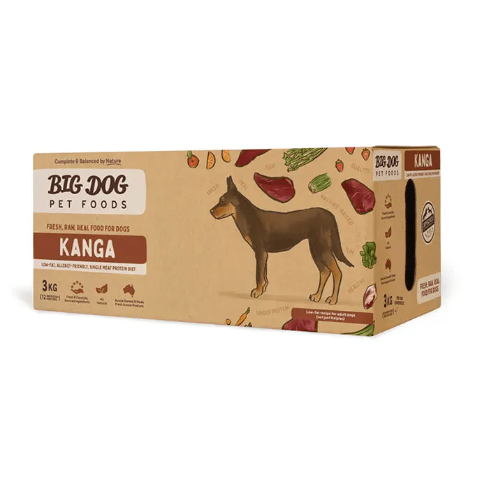 Big Dog Barf Single Protein Kanga Raw Dog Food 3KG - Image 4