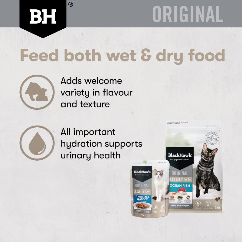 Black Hawk Chicken and Seafood Gravy Adult Wet Cat Food 85G x 12 - Image 6