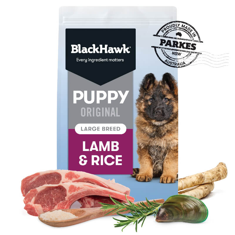 BLACK HAWK Large Breed Puppy Dry Dog Food Lamb & Rice