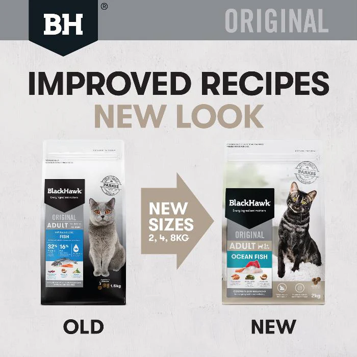 Black Hawk Ocean Fish Original Adult Dry Cat Food - Image 3