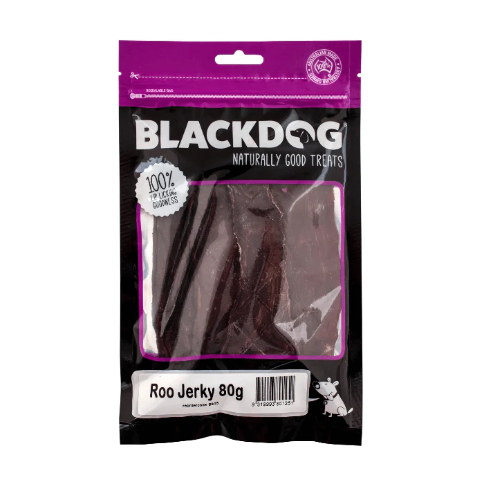 BLACKDOG Dog Treats Kangaroo Jerky