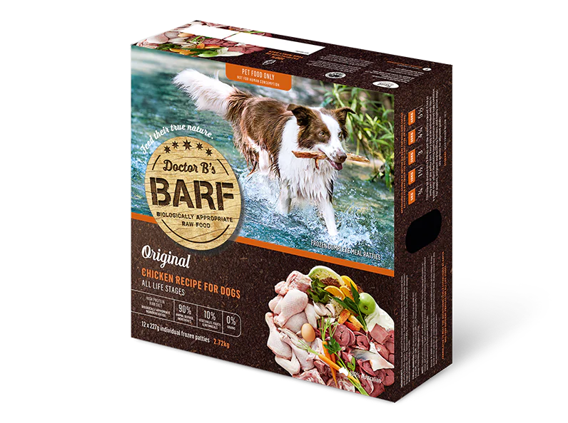 Doctor B's Barf Frozen Raw Chicken Dog Food 227G x 12