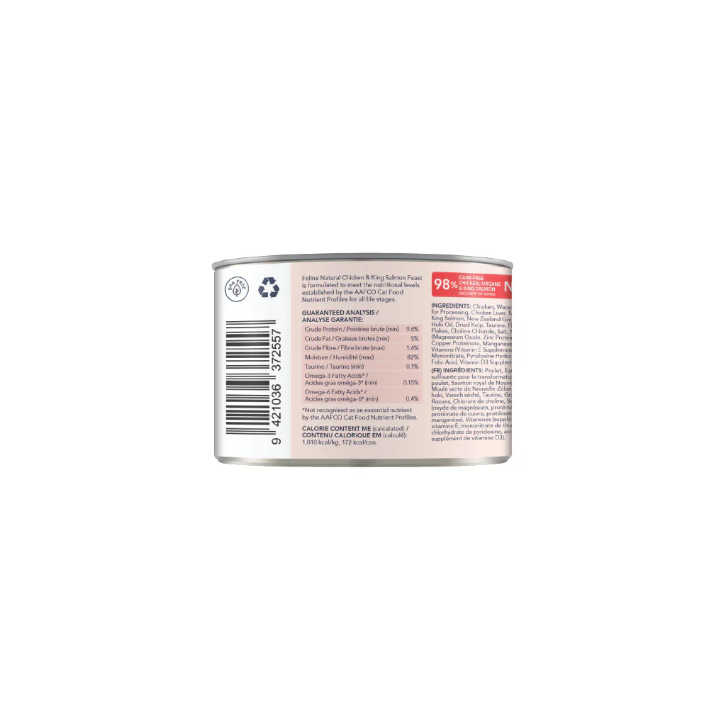 Feline Natural Chicken & King Salmon Wet Cat Food Canned 170G - Image 3