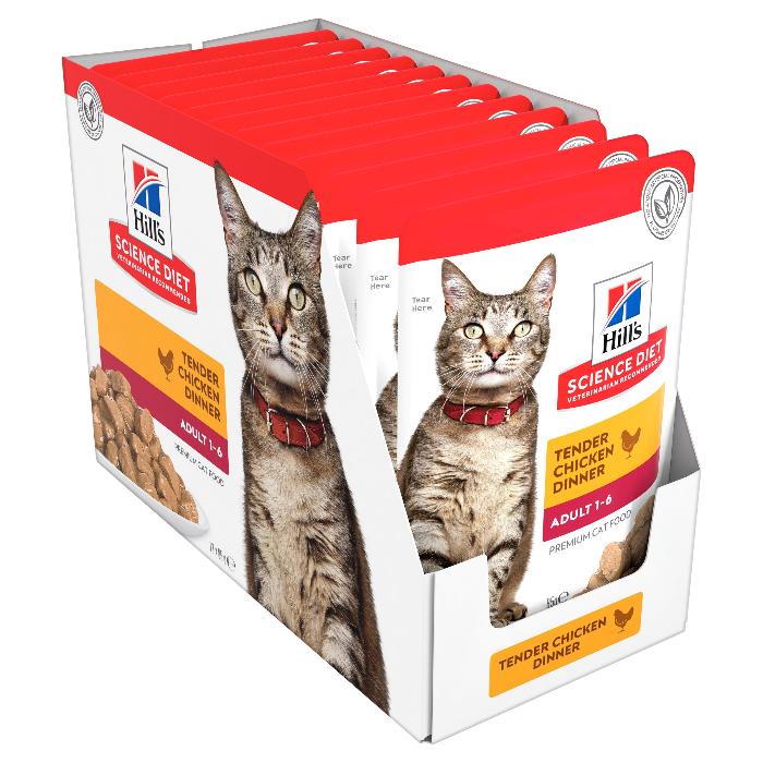 HILLS SCIENCE DIET Adult Chicken Wet Cat Food pouches