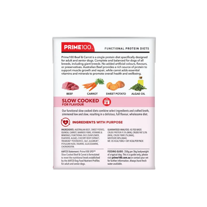 PRIME100 SPD™ Slow Cooked Beef & Carrot Wet Dog Food - Image 2