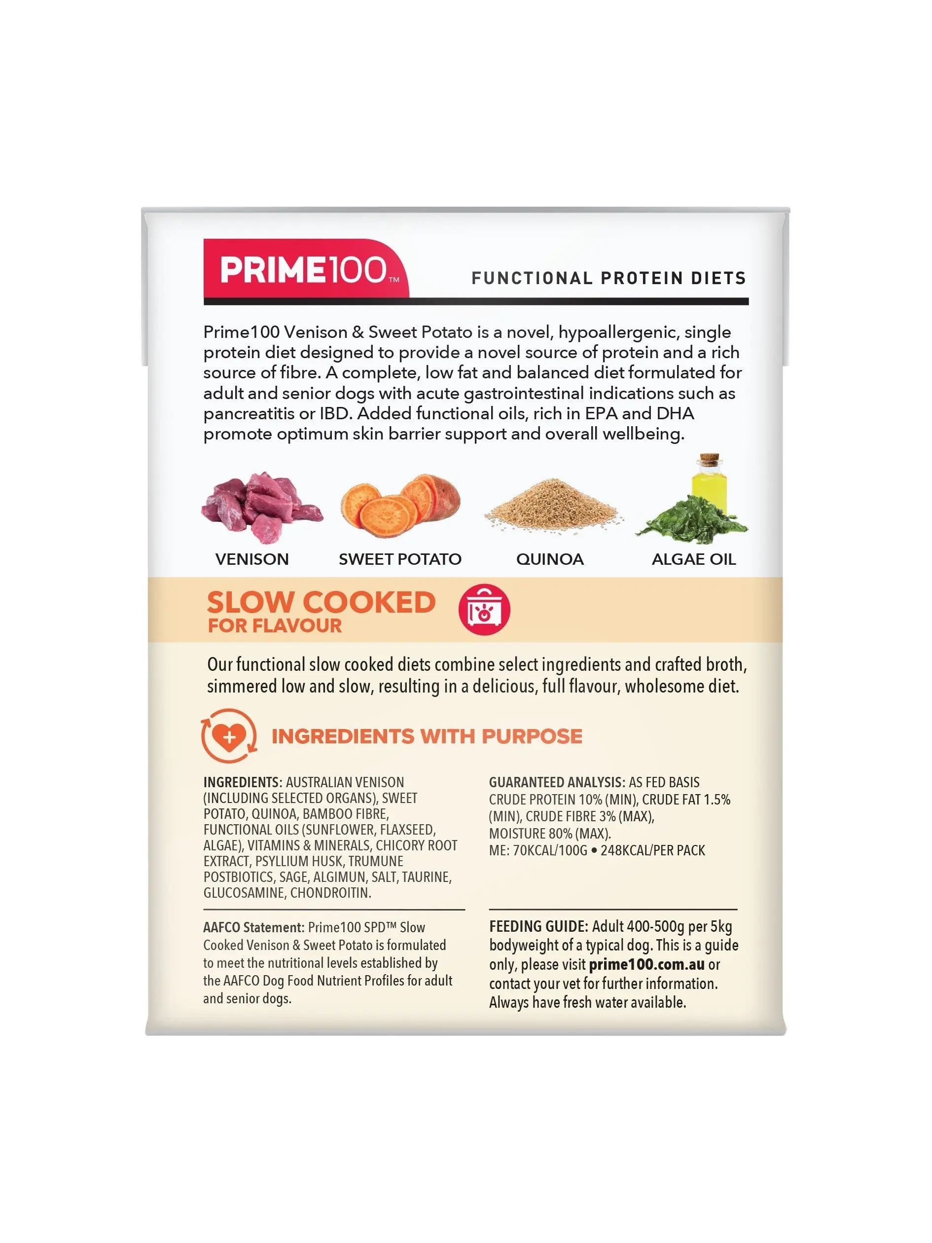 PRIME100 SPD™ Slow Cooked Venison & Sweet Potato Wet Dog Food - Image 2