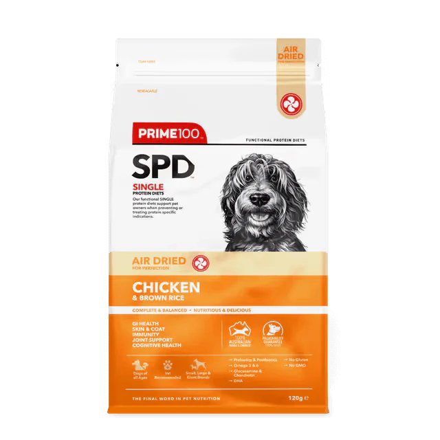 Prime100 SPD Air Dried Chicken and Brown Rice Dry Dog Food - Image 6