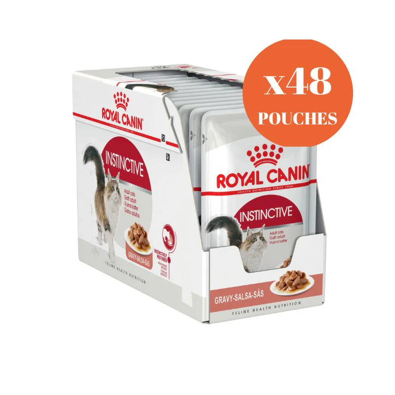Royal Canin Adult Instinctive Gravy Wet Cat Food Pouches - Image 2