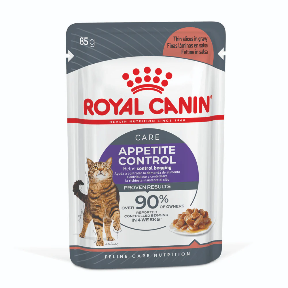 Royal Canin Appetite Control Gravy Wet Cat Food Pouches 85G x 12