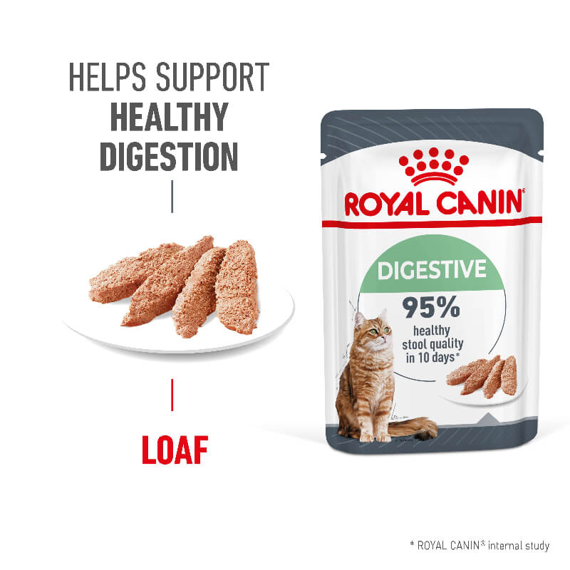 ROYAL CANIN Digestive Care Loaf Wet Cat Food Pouches - Image 2