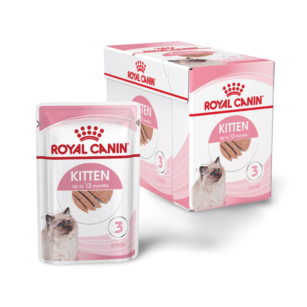 ROYAL CANIN Kitten Instinctive Loaf Wet Cat Food Pouches 85Gx12