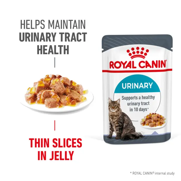 Royal Canin Urinary Care Jelly Wet Cat Food Pouches - Image 3