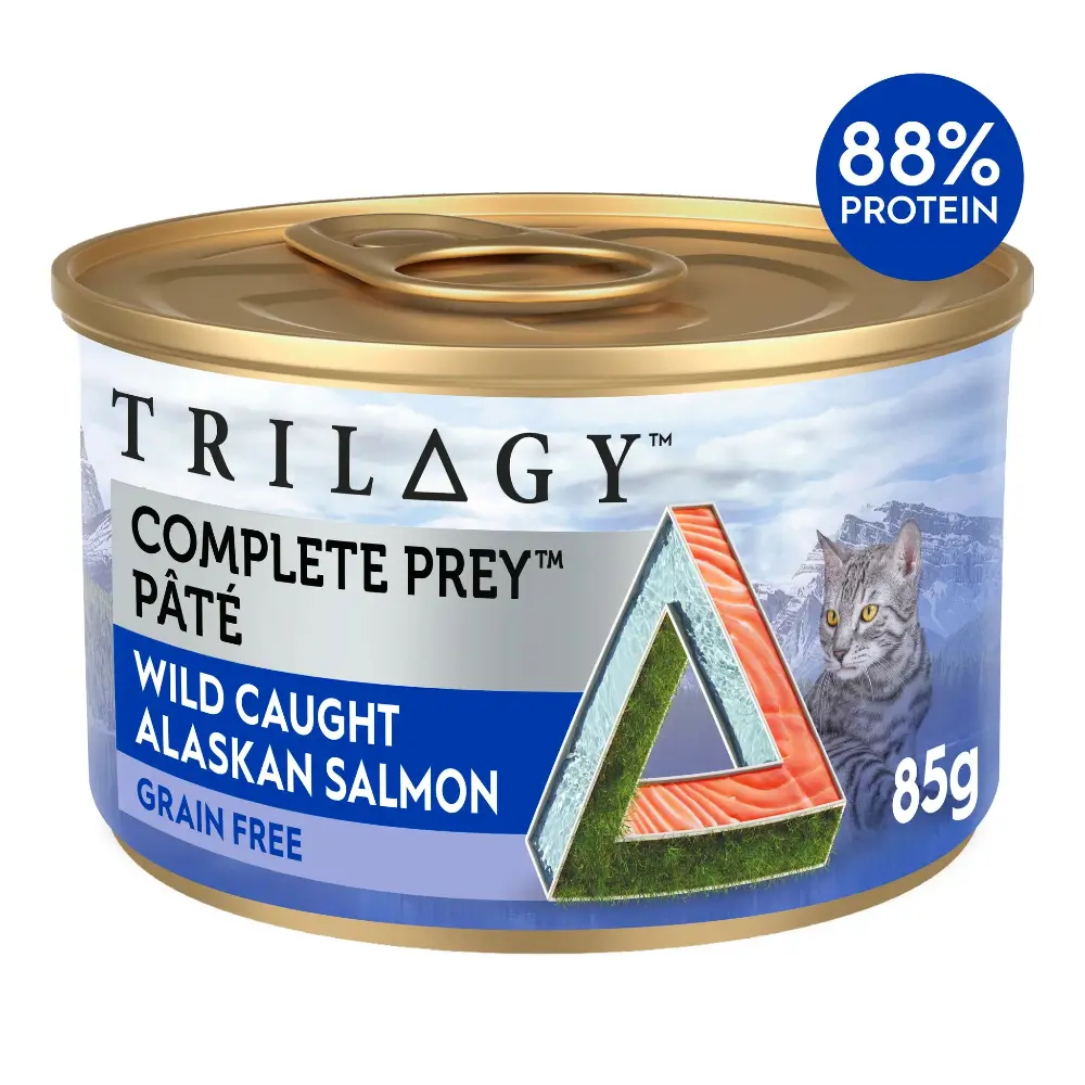 TRILOGY Adult Complete Prey Pate Wild Caught Alaskan Salmon Wet Cat Food 85G