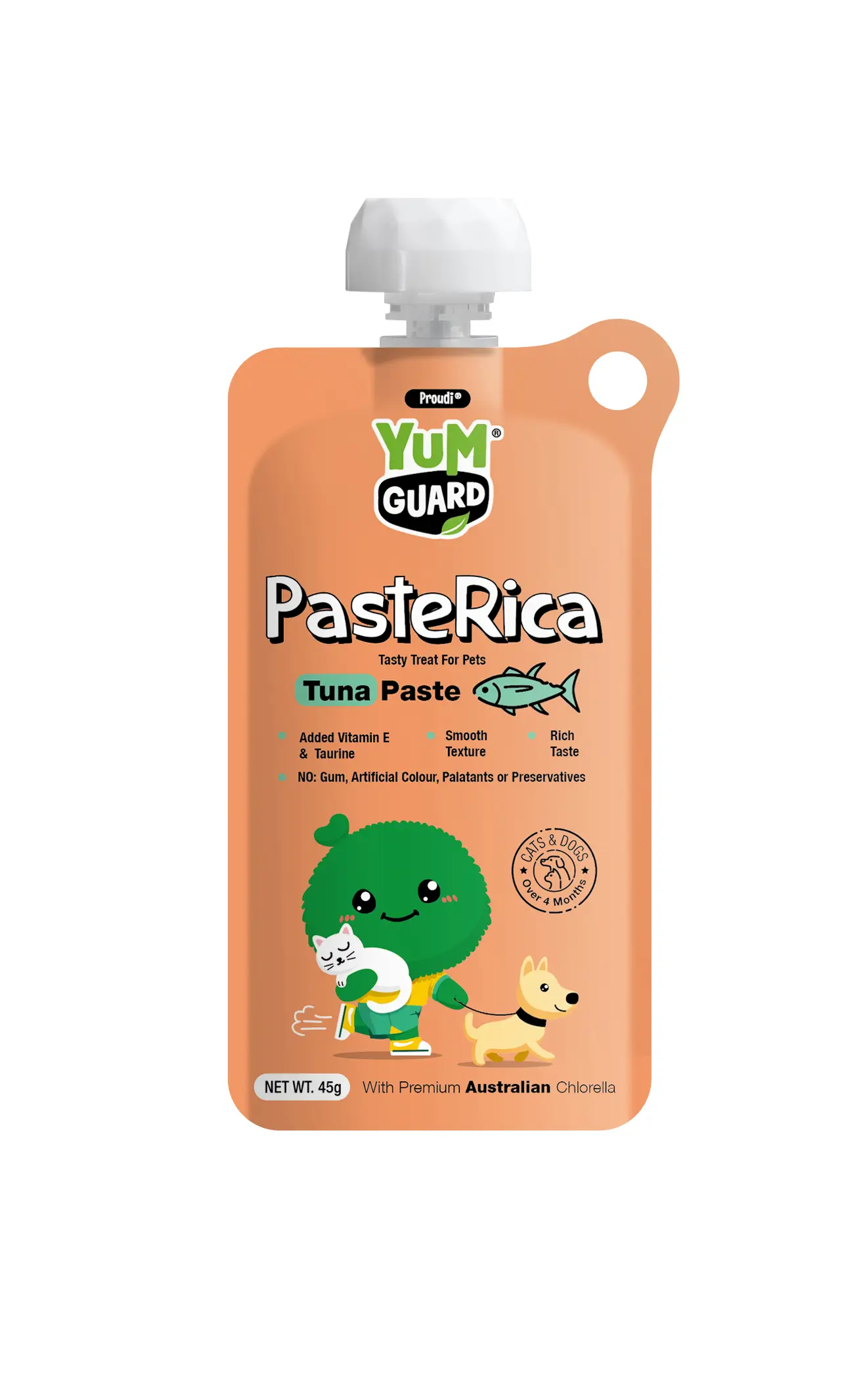YUMGUARD Paste Rica Hake Paste Treat for Dogs & Cats 45g